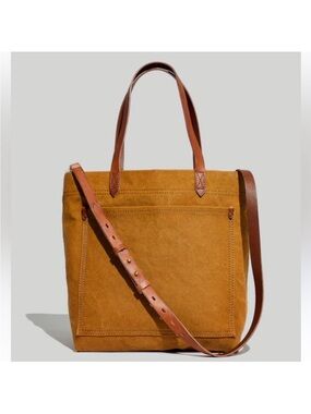 Madewell Canvas Tote- Mustard/Brown